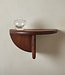 Raw Materials Amsterdam Ronde mangohouten wandplank met afgeronde rand