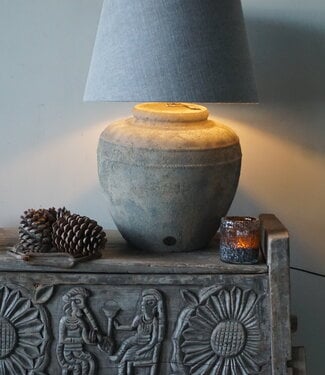 Brynxz Lampenvoet Steen Met Strepen | Rustic | H33xD35 cm