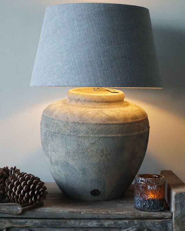 Brynxz Lampenvoet Steen Met Strepen | Rustic | H33xD35 cm