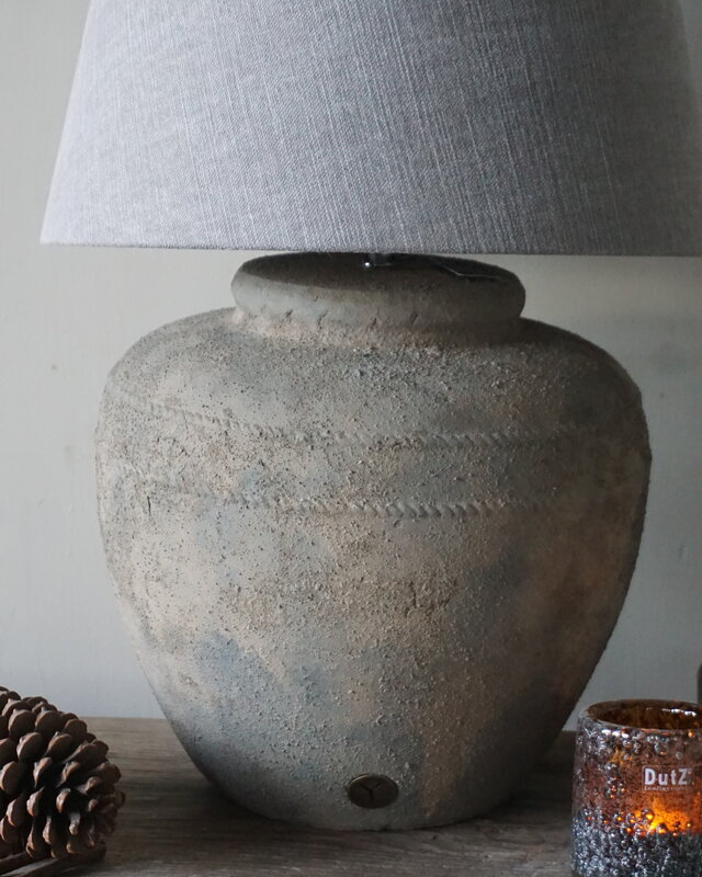 Brynxz Lampenvoet Steen Met Strepen | Rustic | H33xD35 cm