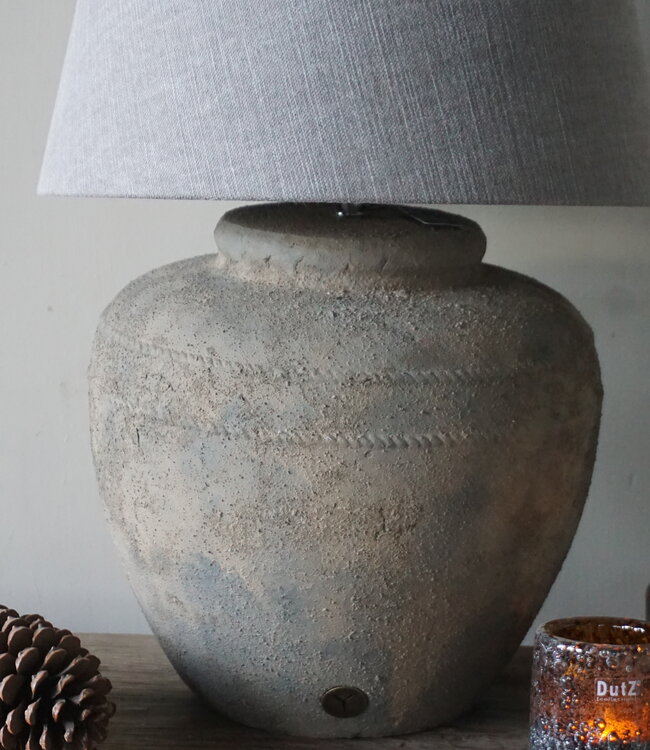 Brynxz Lampenvoet Steen Met Strepen | Rustic | H33xD35 cm