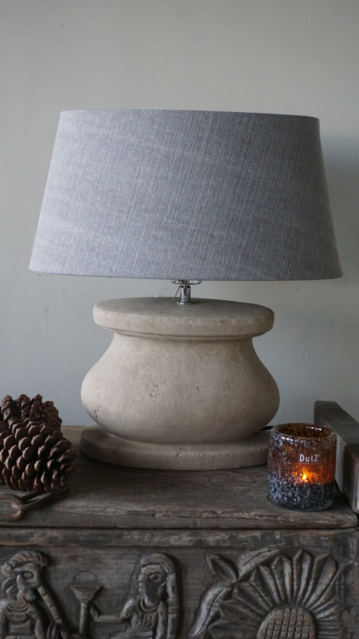 Brynxz Lampenvoet Ovaal | Majestic Taupe | 30x17x26 cm