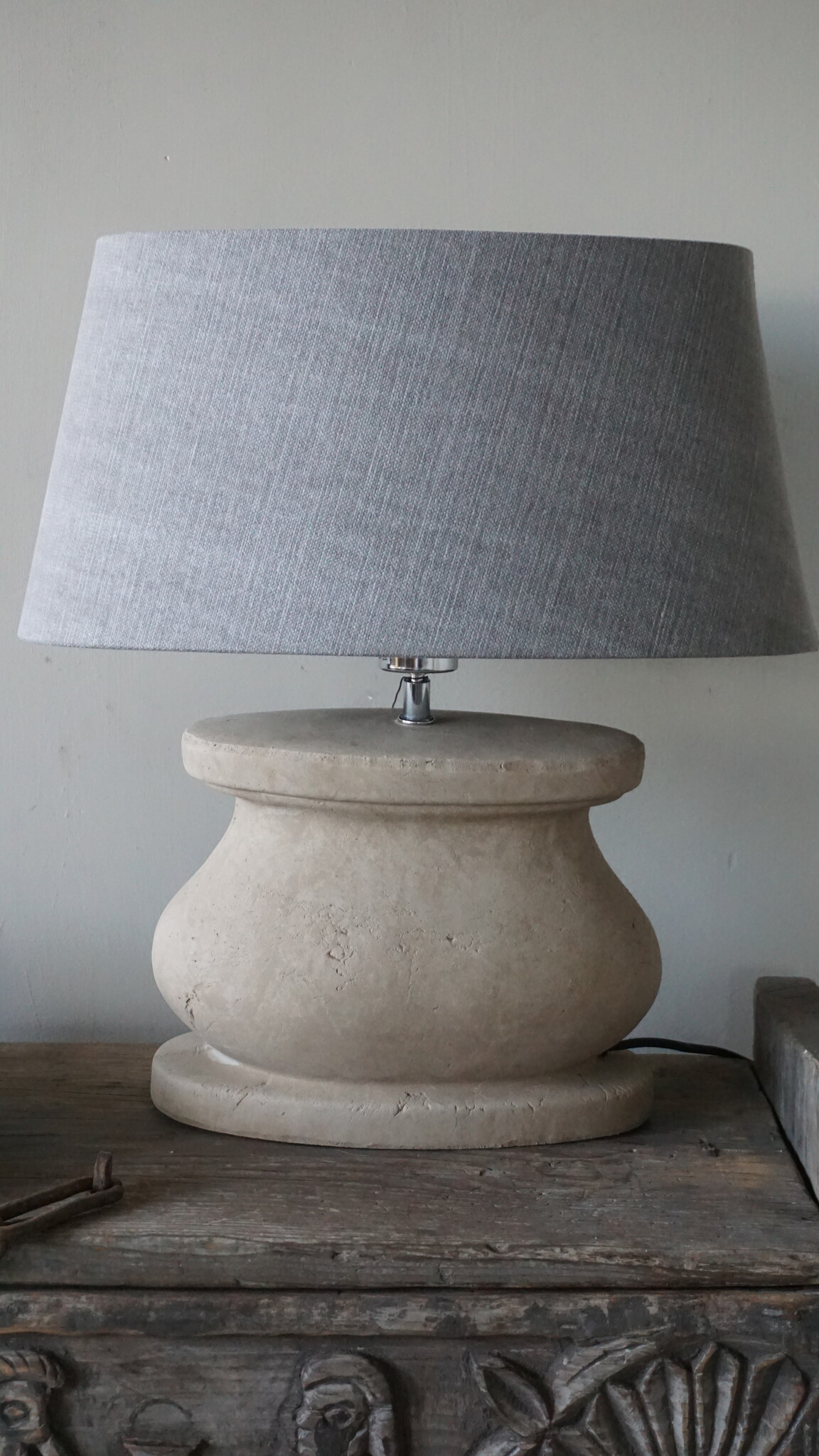 Brynxz Lampenvoet Ovaal | Majestic Taupe | 30x17x26 cm