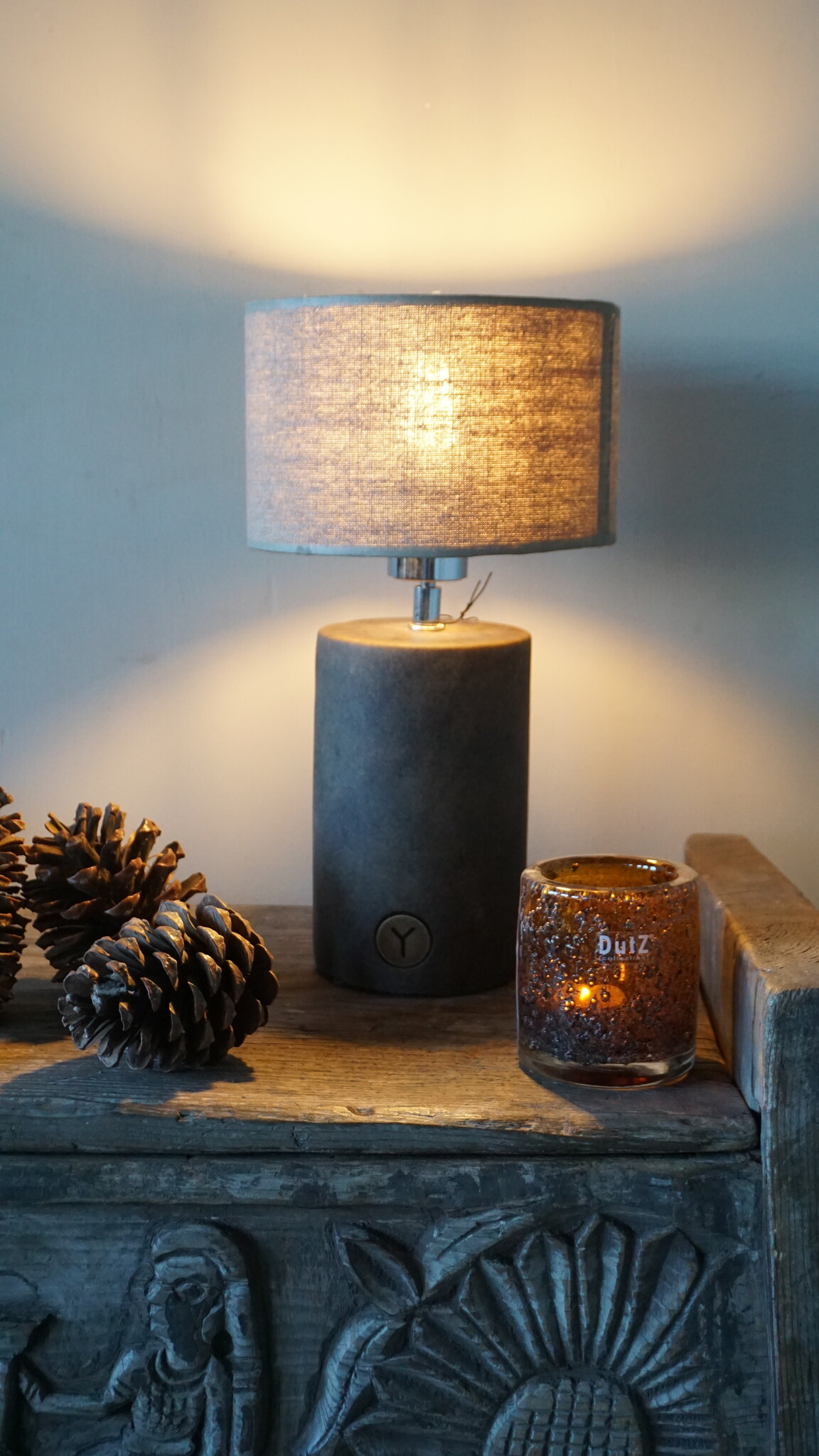 Brynxz Lampenvoet Cylinder | Majestic Brown | H30xD12 cm