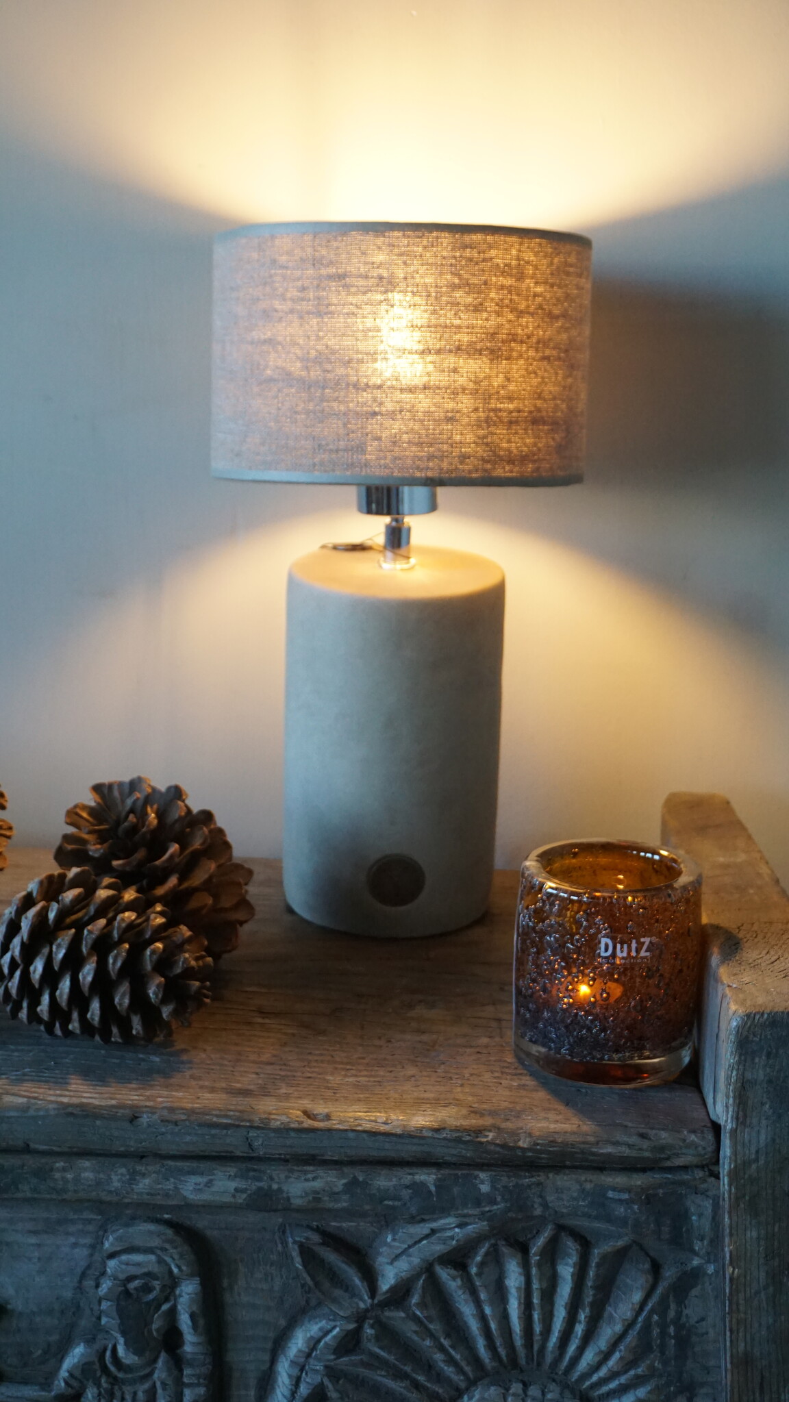 Brynxz Lampenvoet Cylinder | Majestic Taupe | H30xD12 cm