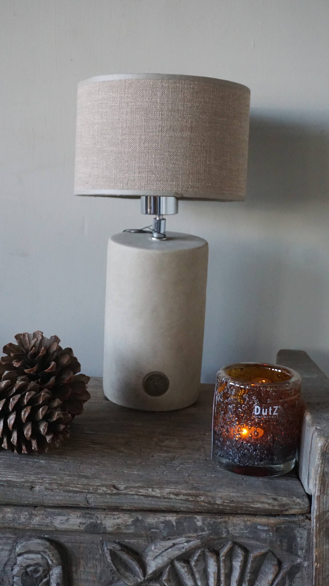 Brynxz Lampenvoet Cylinder | Majestic Taupe | H30xD12 cm