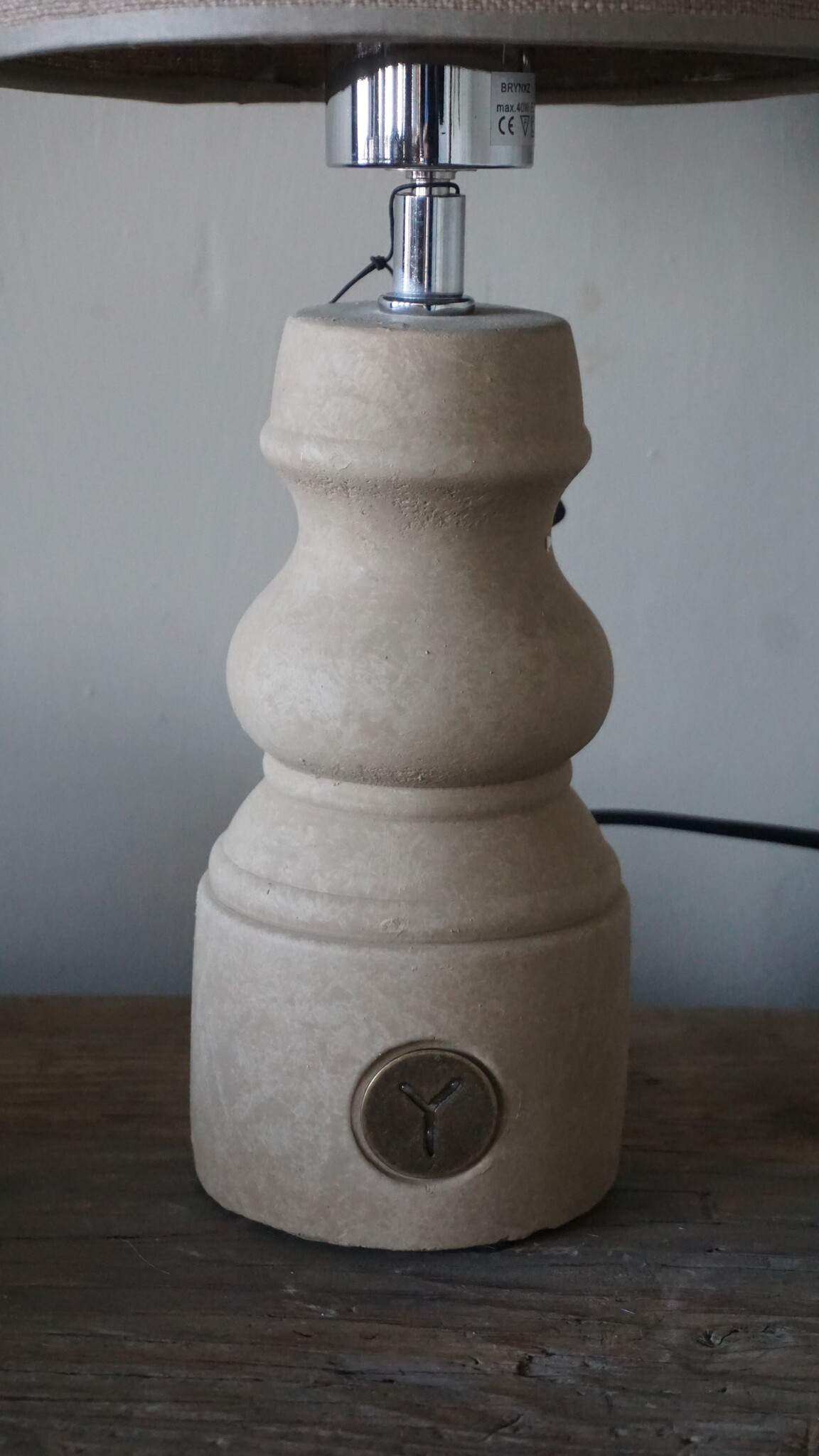 Brynxz Lampenvoet Baluster Grandeur | Majestic Taupe | H29xD10 cm