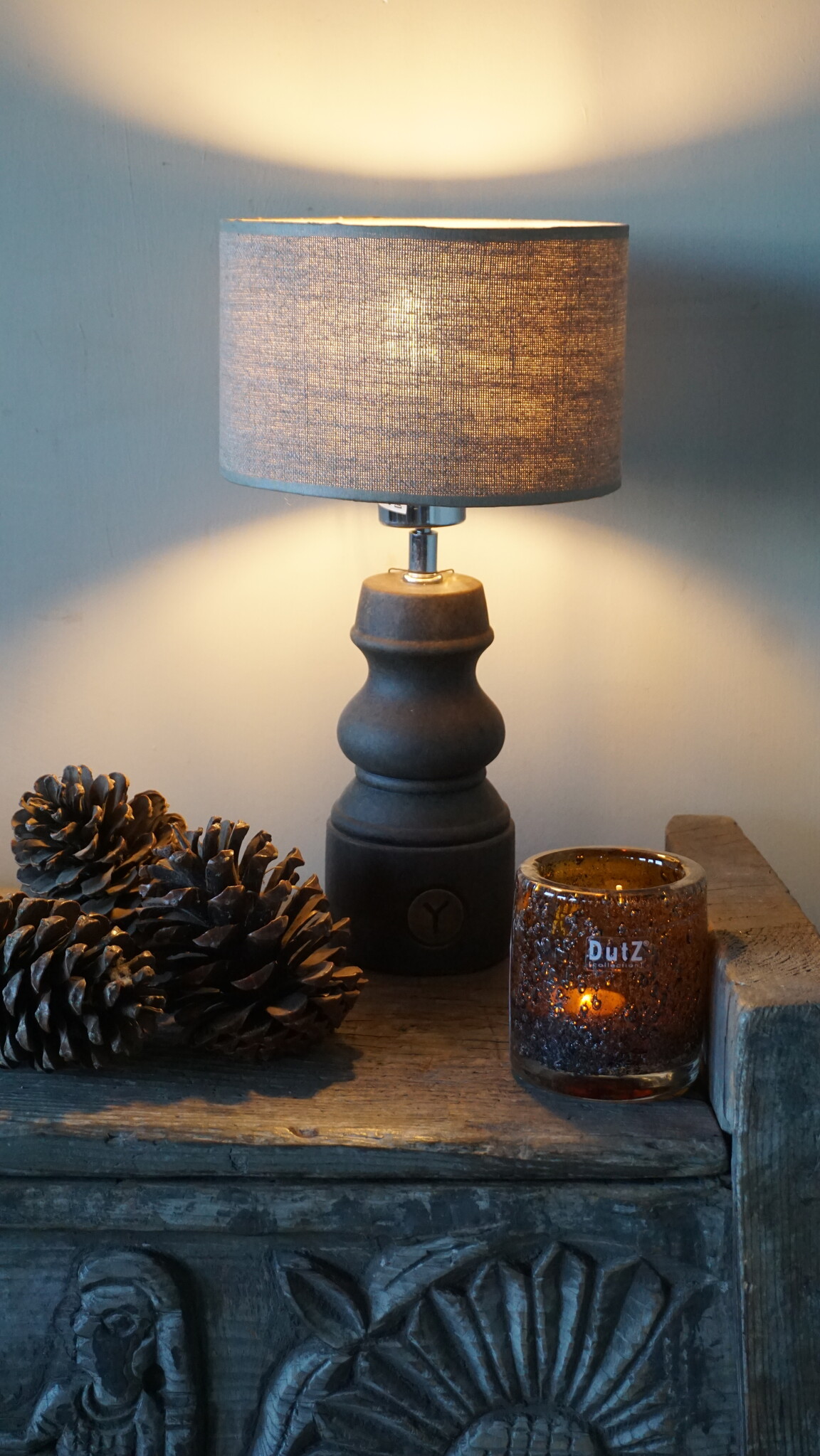 Brynxz Lampenvoet Baluster Grandeur | Majestic Brown | H29xD10 cm