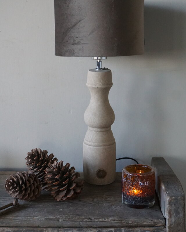 Brynxz Lampenvoet Baluster Grandeur | Majestic Taupe | H44 x D10 cm