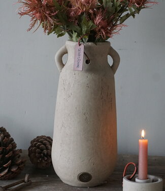 Brynxz Vaas Met 2 Oren | Majestic Taupe | H34 x D16 cm