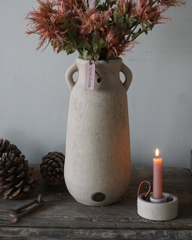 Brynxz Vaas Met 2 Oren | Majestic Taupe | H34 x D16 cm