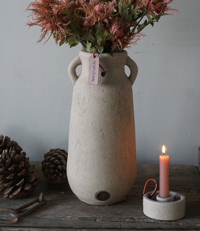 Brynxz Vaas Met 2 Oren | Majestic Taupe | H34 x D16 cm