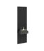 Tenderflame Wandhaard Alto 130 x 40 x 23 cm Zwart