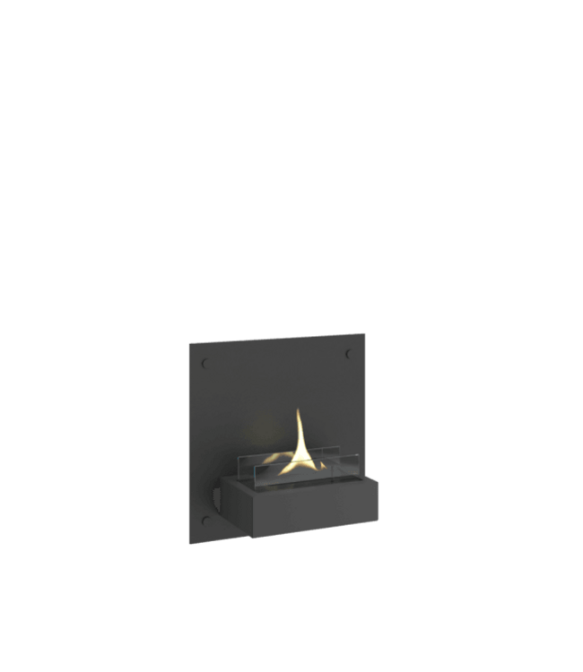Tenderflame Wandhaard Tenderflame Solo 45 × 23 × 45 cm Zwart