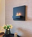 Tenderflame Wandhaard Vierkant Zwart 45 × 23 × 45 cm