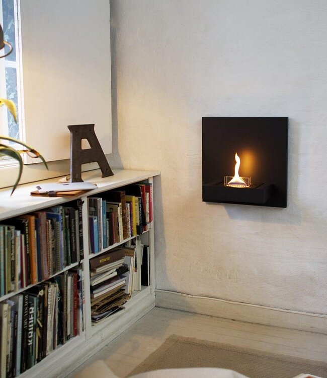 Tenderflame Wandhaard Vierkant Zwart 45 × 23 × 45 cm