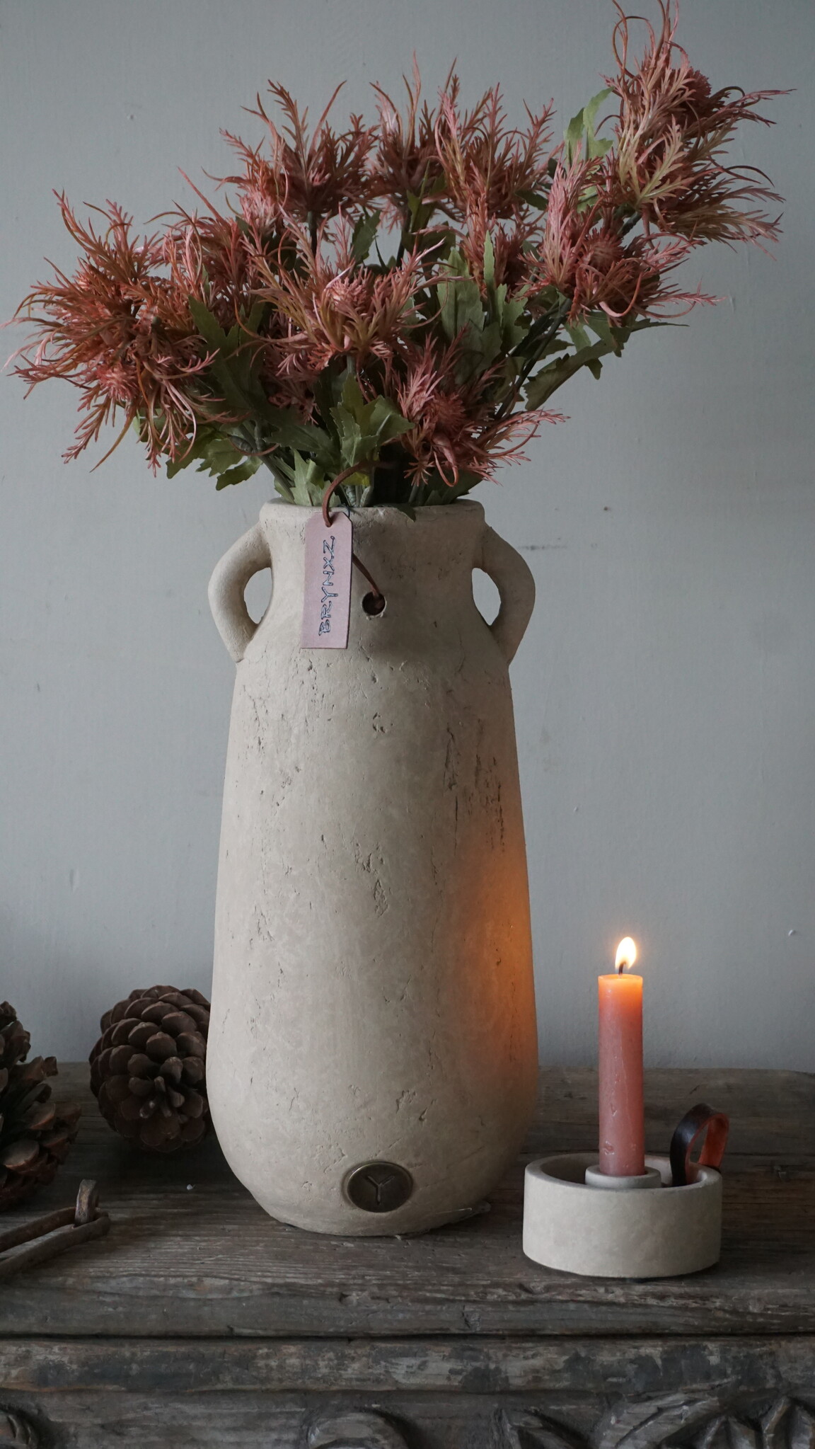 Brynxz Dinerkaarshouder | Majestic Taupe | H4 x D9 cm