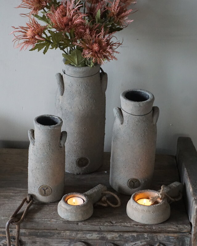 Brynxz Vaas Hoog Met Oren | Rustic | H21 x D10 cm