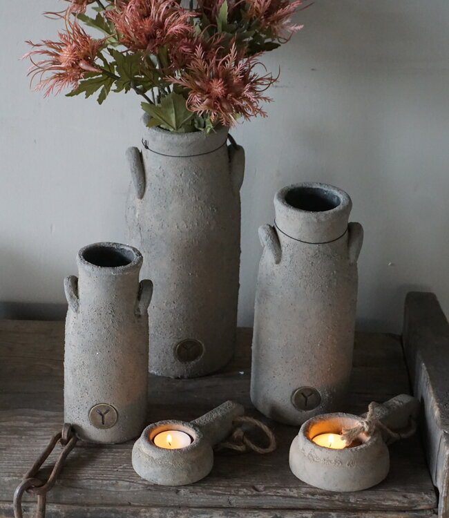 Brynxz Vaas Hoog Met Oren | Rustic | H21 x D10 cm