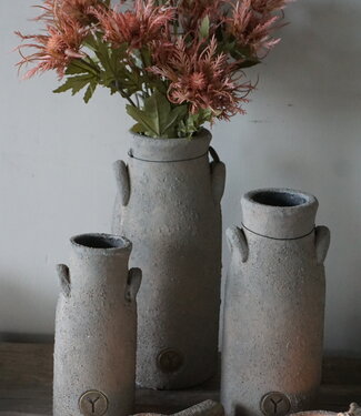 Brynxz Vaas Hoog Met Oren | Rustic | H26 x D11 cm