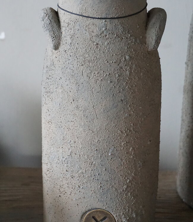 Brynxz Vaas Hoog Met Oren | Rustic | H26 x D11 cm