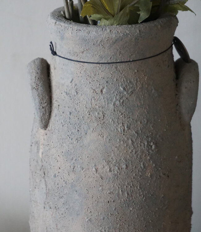 Brynxz Vaas Hoog Met Oren | Rustic | H31 x D12 cm