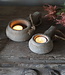 Brynxz Theelichthouder Handgemaakt | Rustic | L19 cm