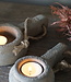 Brynxz Theelichthouder Handgemaakt | Rustic | L19 cm