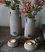 Brynxz Theelichthouder Handgemaakt | Rustic | L14 cm