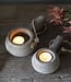 Brynxz Theelichthouder Handgemaakt | Rustic | L14 cm