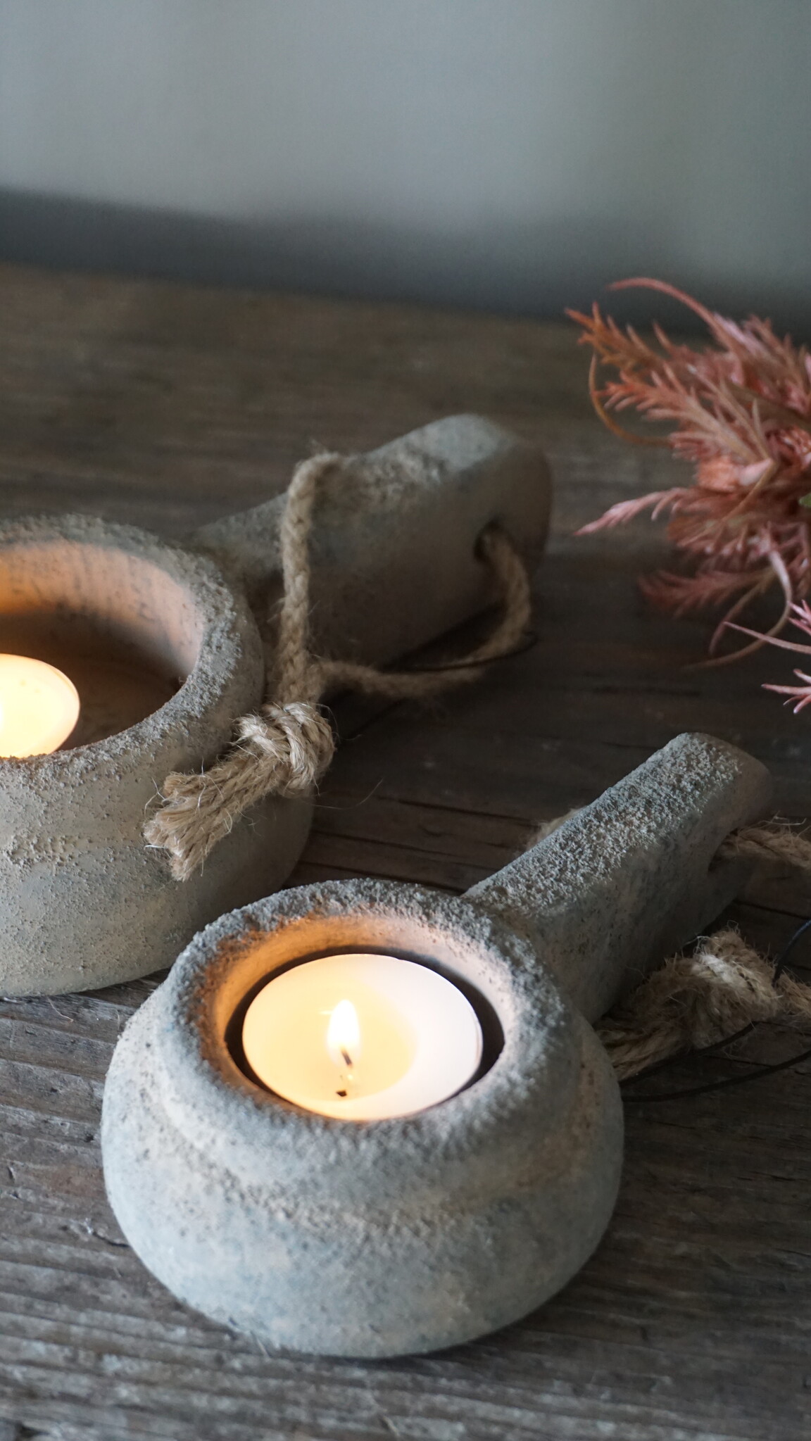Brynxz Theelichthouder Handgemaakt | Rustic | L14 cm