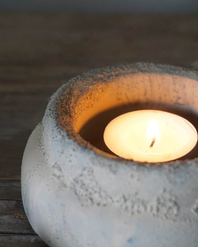Brynxz Theelichthouder Handgemaakt | Rustic | L14 cm
