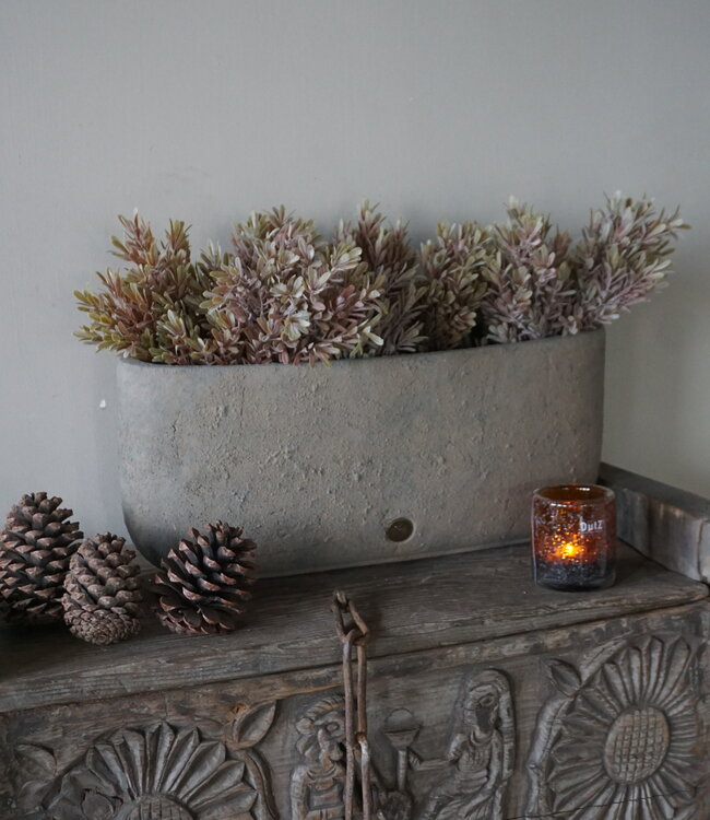 Brynxz Plantenbak Ovaal | Rustic | 56x18x24 cm