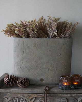 Brynxz Plantenbak Ovaal | Rustic | 47x17x40 cm