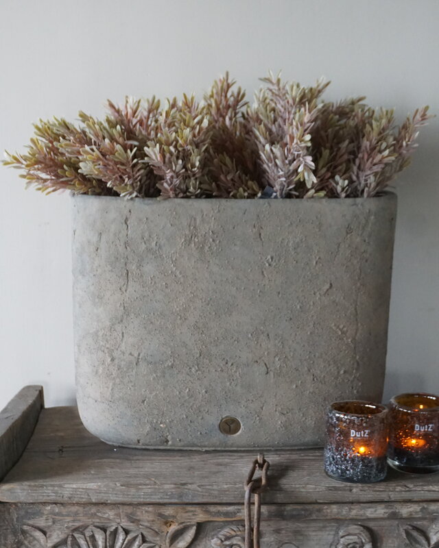 Brynxz Plantenbak Ovaal | Rustic | 47x17x40 cm