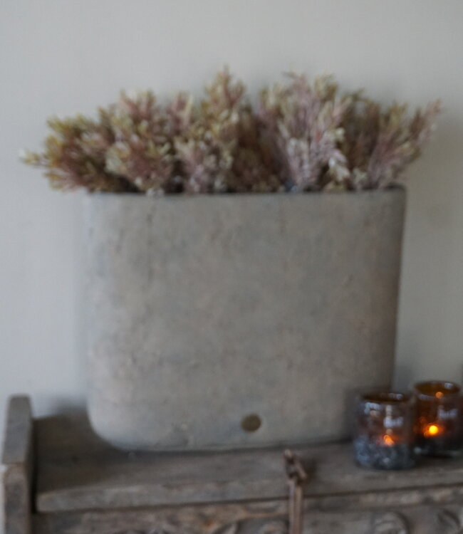 Brynxz Plantenbak Ovaal | Rustic | 47x17x40 cm