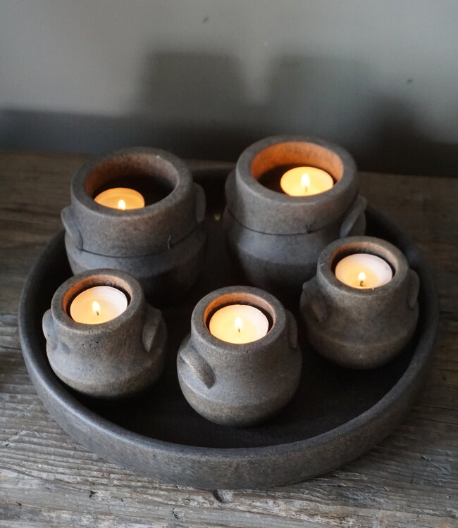 Brynxz Schaal Met Set Van 5 Kopjes | Majestic Brown