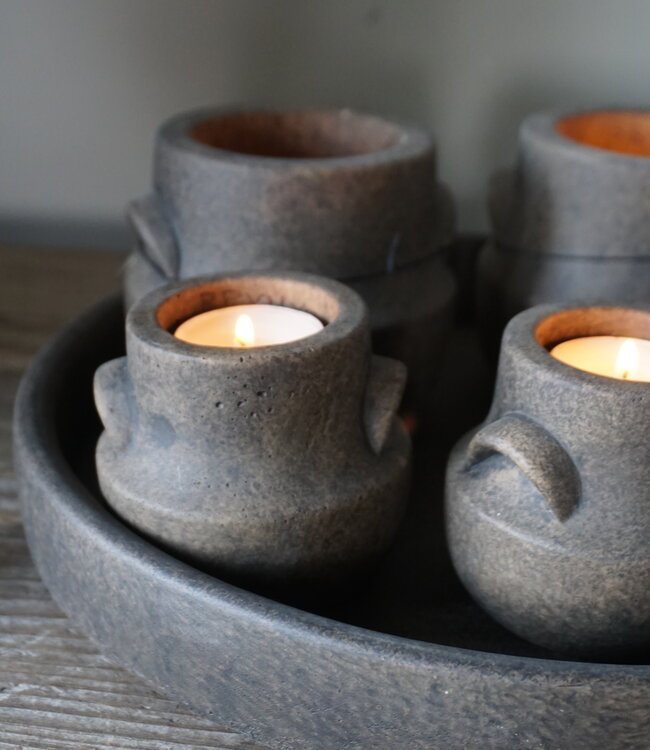 Brynxz Schaal Met Set Van 5 Kopjes | Majestic Brown