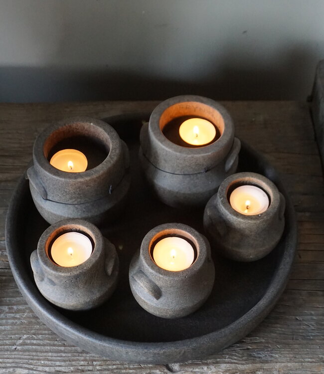 Brynxz Schaal Met Set Van 5 Kopjes | Majestic Brown