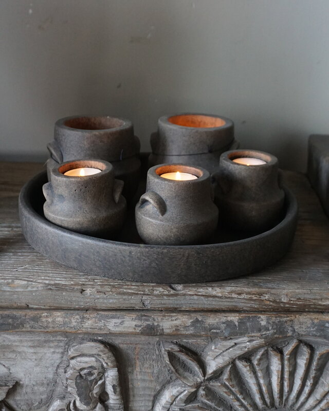 Brynxz Schaal Met Set Van 5 Kopjes | Majestic Brown