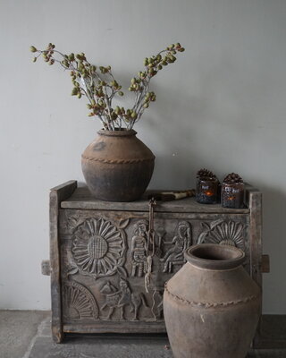 Be-Uniq Origineel Oude Claypot | India | H32 x D30 cm