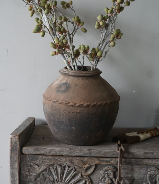 Be-Uniq Origineel Oude Claypot | India | H32 x D30 cm