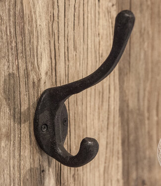 Be-Uniq Smeedijzeren Kapstokhaak | H16xB4xD8 cm | Set Van 6