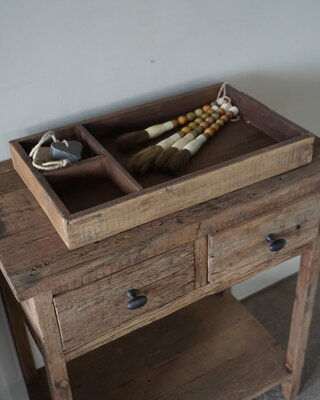 Be-Uniq Dienblad | Tray | Oud Hout | H6,5xB50xD30 cm