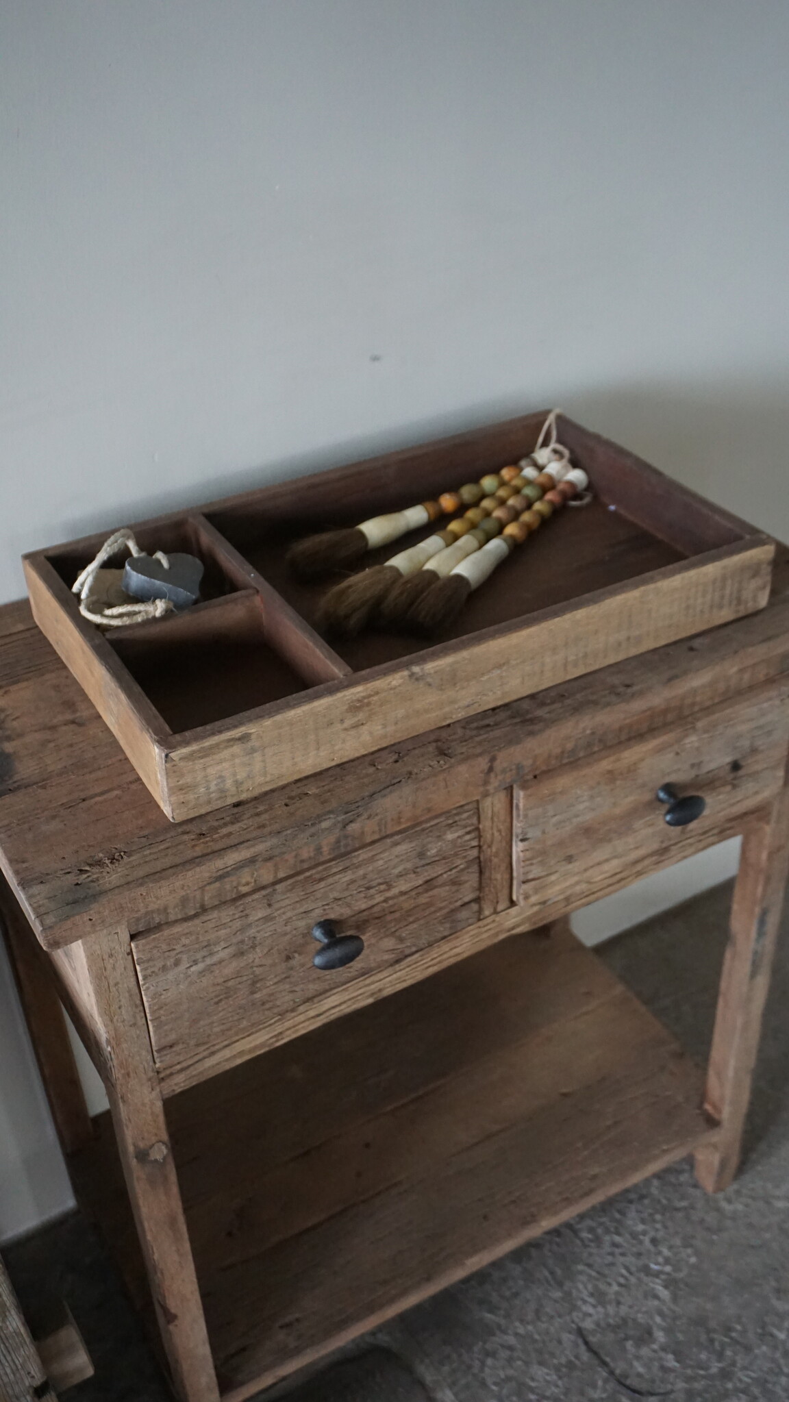Be-Uniq Dienblad | Tray | Oud Hout | H6,5xB50xD30 cm