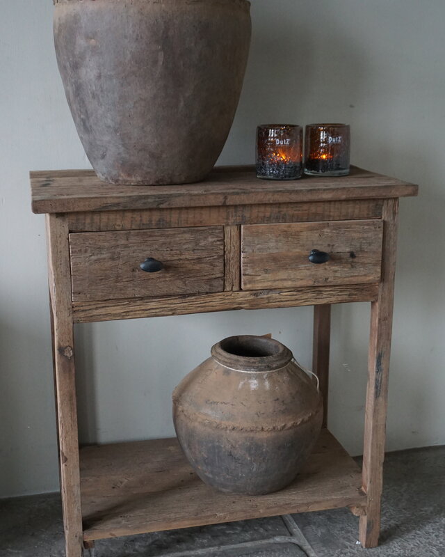 Be-Uniq Wandtafel | Sidetable | 2 Lades | H77xB70xD38 cm