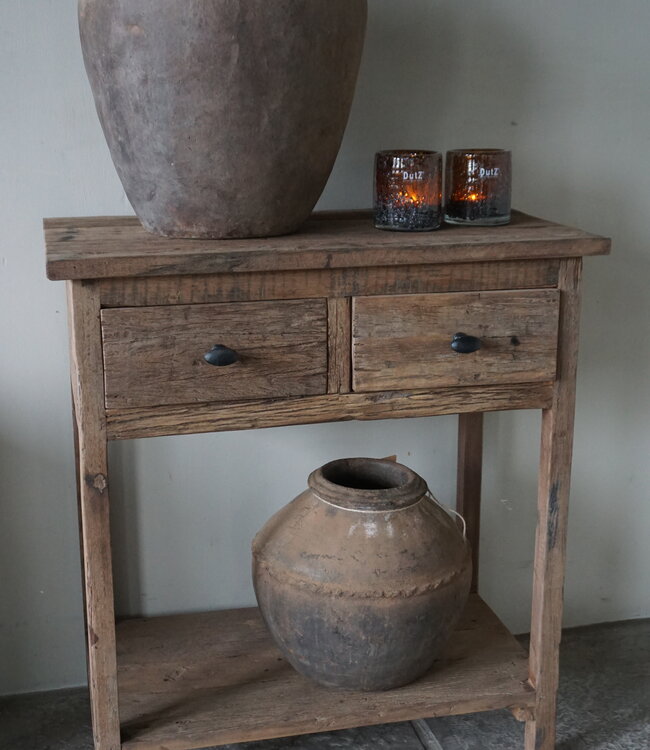 Be-Uniq Wandtafel | Sidetable | 2 Lades | H77xB70xD38 cm