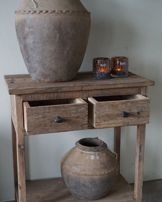 Be-Uniq Wandtafel | Sidetable | 2 Lades | H77xB70xD38 cm