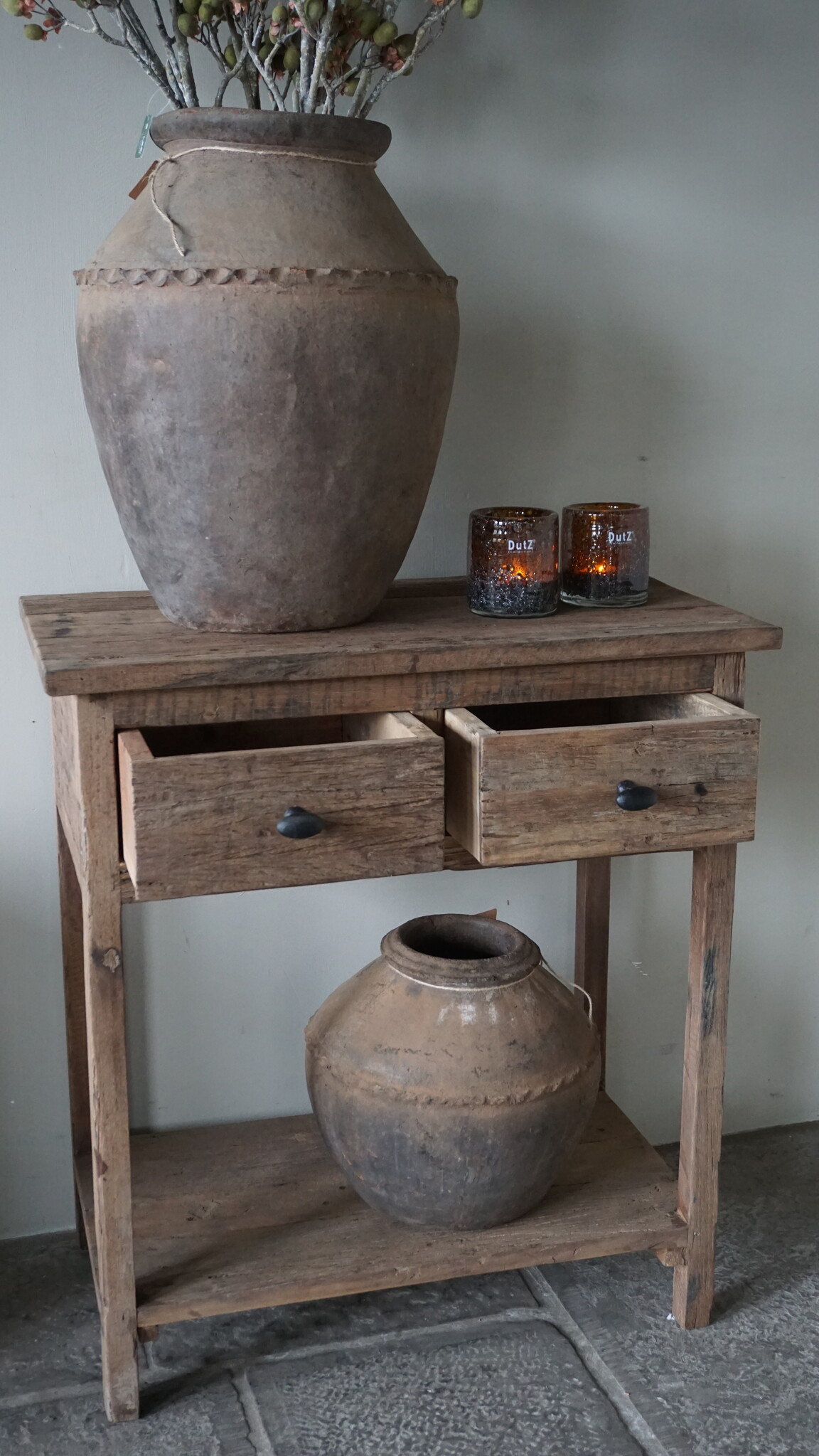 Be-Uniq Wandtafel | Sidetable | 2 Lades | H77xB70xD38 cm