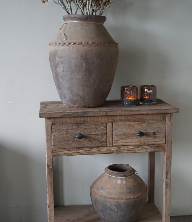 Be-Uniq Wandtafel | Sidetable | 2 Lades | H77xB70xD38 cm